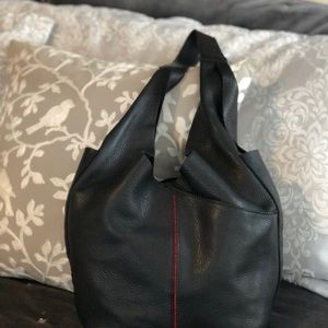 Hammitt - soft leather (suede inside); deep pockets on outside and inside